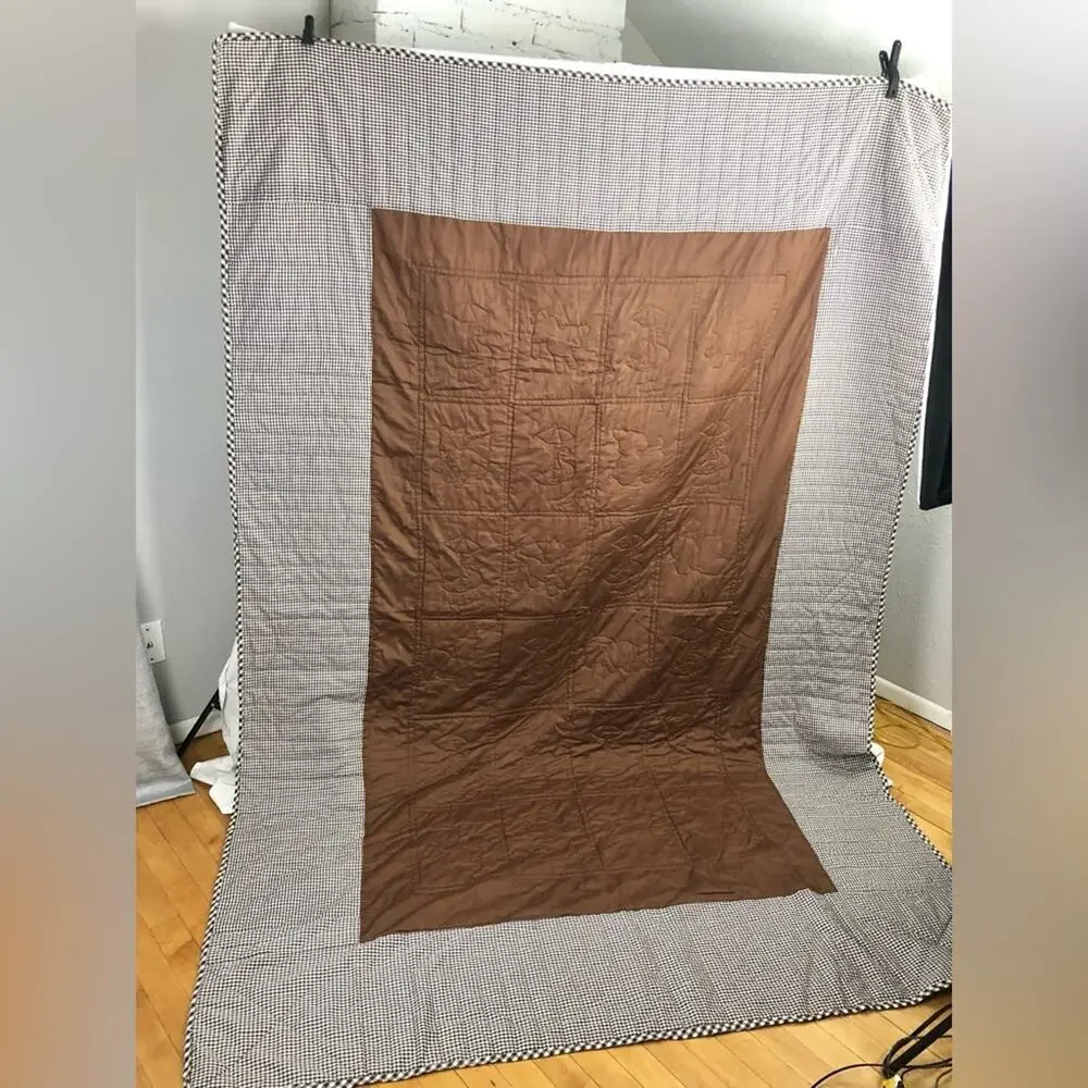 Vintage Embroidered Animal Quilt